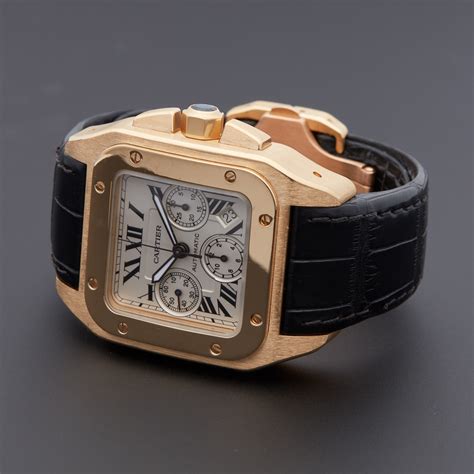 cartier santos 100 diamond finance|pre owned cartier santos 100.